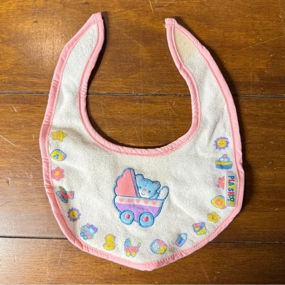 Vintage Colorful Playskool Baby Bib
